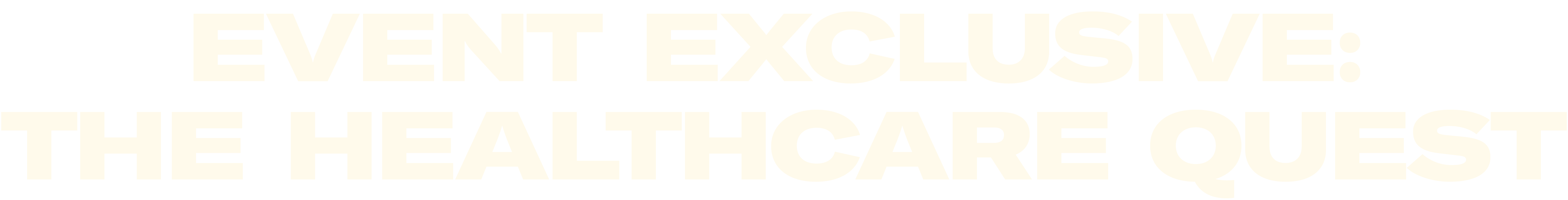 EVENT EXCLUSIVE: The Healthcare Quest